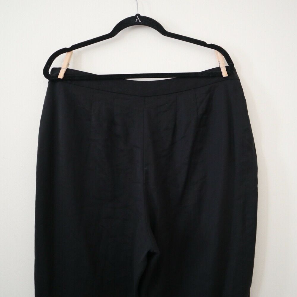 NWT Natori Size 14W Sanded Twill Silky Slack Pants Black Flat Front MSRP $238 - Picture 9 of 10